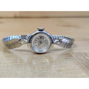 VINTAGE BUREN 17 JEWEL Ladies Watch RUNNING 6” Stainless Steel